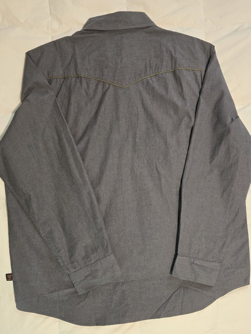NWT Howler Bros Crosscut Deluxe Snapshirt, Roses Noir-Grey (XL) - Picture 4 of 4